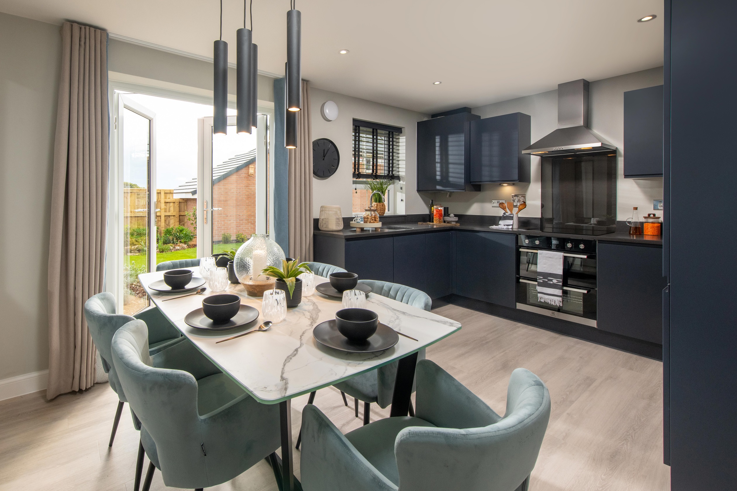 Internal image of the Ellerton kitchen/dining area